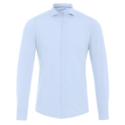 Pure H.Tico The Functional Shirt Blauw - Maat 37 - Heren - Overhemden Casual
