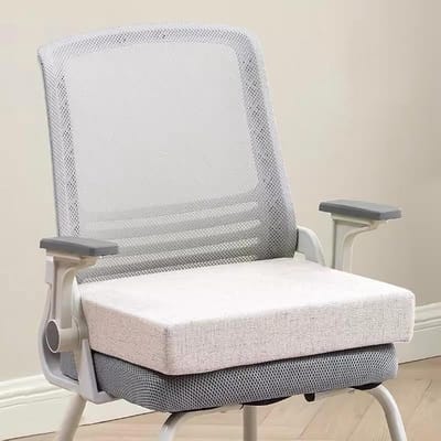 Dikke Stoelkussens - Zitkussens Bank - Comfortabel Zitten - Afneembare Hoes - 50 x 50 cm - Beige