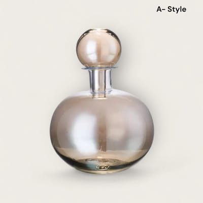 Amber glass bottles A-style