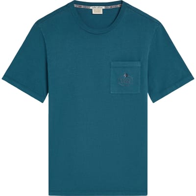 Scotch & Soda Garment Dyed Ss Pocket Tee Legion Blue Taglia: M | T-shirt Outlet | Uomo | Blu