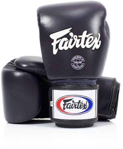 Fairtex BGV1 Serie - Leren Bokshandschoenen - Ademend - Blauw - 16oz