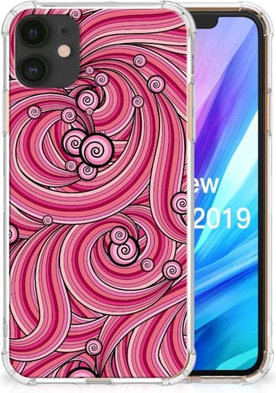 Apple iPhone 11 Back Cover Swirl Pink