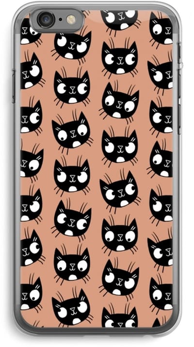 Case Company® - Hoesje geschikt voor iPhone 6 PLUS / 6S PLUS hoesje - Kat - Soft Cover Telefoonhoesje - Bescherming aan alle Kanten en Schermrand