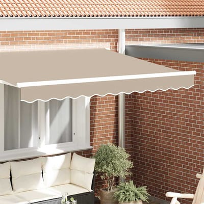 vidaXL - Vervangvolant - voor - zonnescherm - voor - 3 - m - Beige - Polyester
