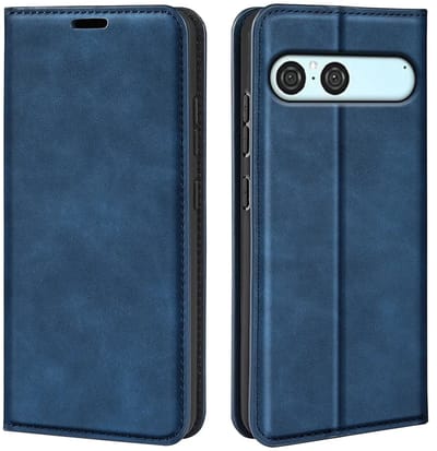 MobyDefend Hoesje - Geschikt voor Sony Xperia 10 VII - Luxe Wallet Bookcase (Magnetische Sluiting) - Blauw