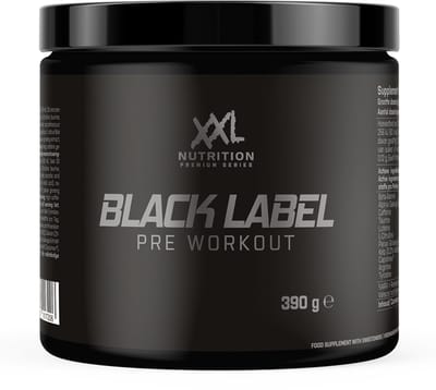 XXL Nutrition Black Label Pre-Workout Framboos 30 Doseringen