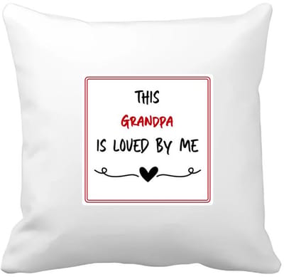 Akyol - this grandpa is loved by me Kussen hoes - Opa - iemand die houdt van zijn opa - verjaardag - cadeautje voor opa - opa artikelen - kado - geschenk - 40 bij 40 cm