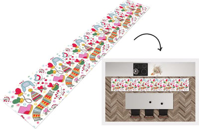 Keukenloper - Loper keuken - Patronen - Winter - Kerst - 300x50 cm - Keukenloper vinyl