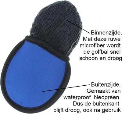 Allernieuwste Golfbal Wassen en Drogen Blauw - Golfball Washer Cleaner - Handig Cadeau Geschenk voor Golfers - Waterdicht - BLAUW