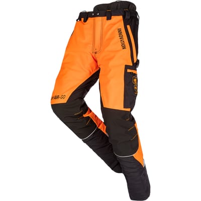 SIP Protection Canopy AIR-GO Kettingzaagbroek, klasse 1 type A - Fluo Oranje/Zwart - kort - S