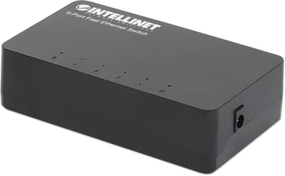 Desktop 5-Poorts Fast Ethernet Switch Zwart voor Thuis en Kantoor