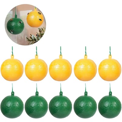 10 stuks Fruitvliegval met Kleverige Muggenvanger Fruitvliegval Effectieve Vliegenvanger Insectenval voor 10PCS blauw