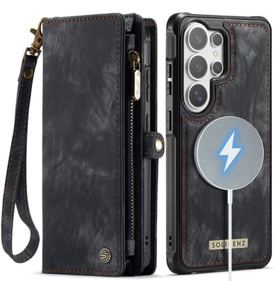 Solidenz Hoesje - Geschikt voor Samsung Galaxy S26 Ultra - Urban Wallet - Zwart