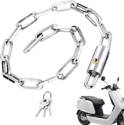 Fiets Kettingslot - Veiligheidsketting - Diefstal Beveiligen - Snelsluiting - 60 cm - Zwart