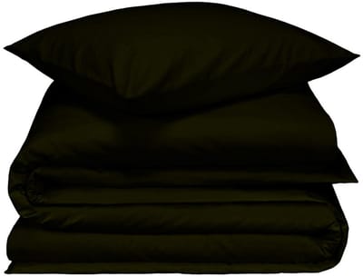 De Witte Lietaer Dekbedovertrek Laura Khaki - 140 x 200/220 + 60 x 70 cm - Katoen Flanel