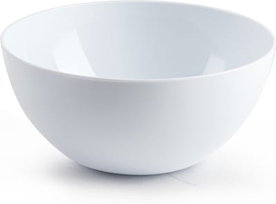 Plasticforte kommetjes/schaaltjes - dessert/ontbijt - kunststof - D17 x H8 cm - ivoor wit - BPA vrij