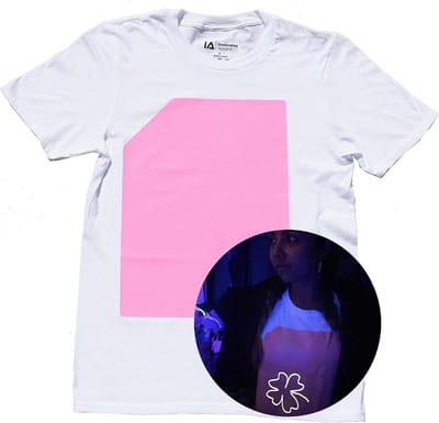 Oplichtend T-shirt om Zelf TE Tekenen en Te Verlichten in het Donker