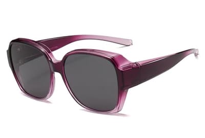 Oversized Gepolariseerde Zonnebril Over Bril met UV400 Bescherming voor Dames en Heren