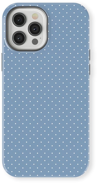 Micro Dots Tough Hoesje geschikt voor iPhone 12 Pro | Geschikt Voor Mag | Stippen Motief Backcover geschikt voor iPhone 12 Pro Sky Spark