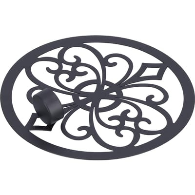 Bougeoirs Muraux Suspendus Noirs Européens Rétro Anti-Goutte Baroques Appliques Murales black