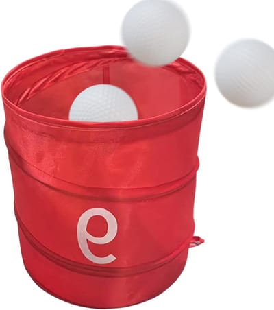 Golf Emmer - Opvouwbare Organizer - Buiten Spelen - Stabiele Grondverankering - 31 x 31 x 7 cm - Rood