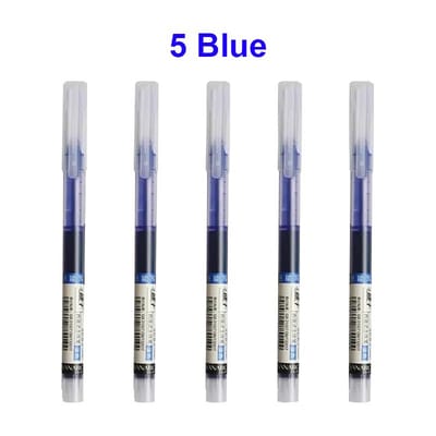 5 Pièces Stylos Gel Type Aiguille Haute Qualité Encre Noire Bleue Rouge Stylo Liquide Droit Kawaii Papeterie École Fournitures de Bureau