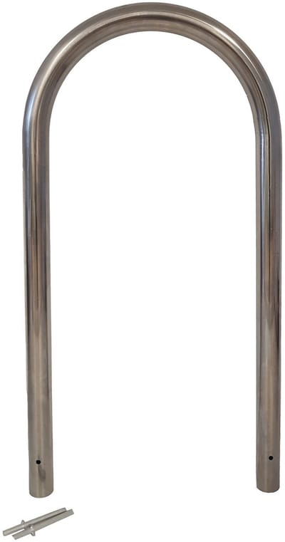 TRUTZHOLM - Aanleunbeugel - Fietsenrek - Parker Type U - 115 x 58 cm - RVS Roestvrij Staal - Ø 60 mm - In Beton te Plaatsen