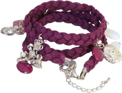 Behave - Wikkelarmband met bedels - Romantische look - Damesmode