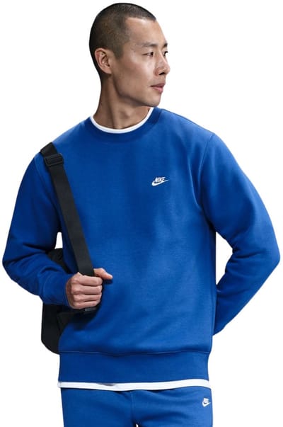 Nike Sweater Heren Club BB Donkerblauw - Maat 2XL