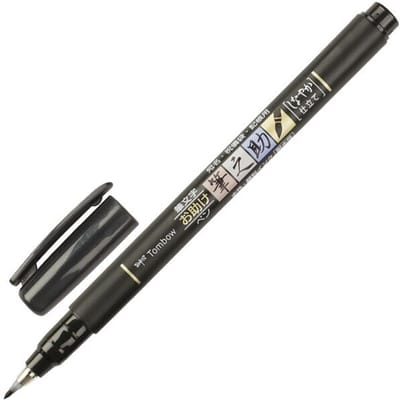 Tombow Fudenosuke - Brush Pen - Soft - Zwart