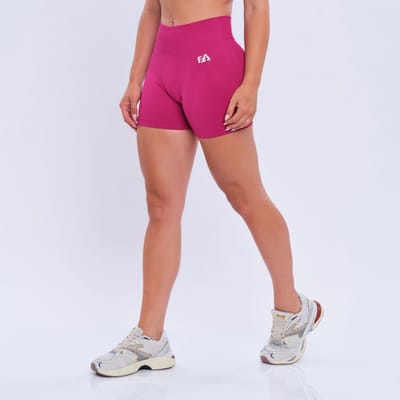 Euphoria Fitness Shorts - Dames - Sportkleding Dames - Sportbroek Dames - Yoga Broek Dames - Roze - Maat S