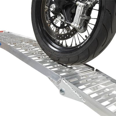 Datona® - Extra sterke oprijplaat voor motoren - 225 cm rijplaat rijgoot