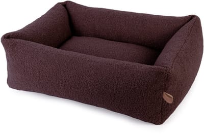 Hondenmand Boucle Snuggle Chocobruin Small 65cm - Wasbare Hoes - 4 Maten - 6 Kleuren