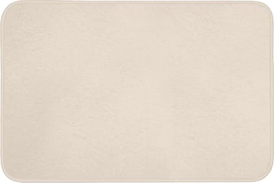 Badmat 90x60 cm - Antislip - Beige - Effen kleur - Badmatten voor badkamer - Badkamermat - Douchemat - Badkamer mat