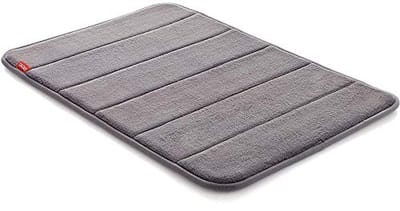 Luxe Grijze Badmat van 100% Microvezel - Antislip, Absorberend, Sneldrogend en Wasbaar - 40 x 60 cm
