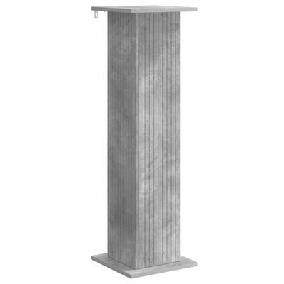 vidaXL - Plantenstand - Betongrijs - 30,5 - x - 30 - x - 100,5 - cm - Bewerkt - hout