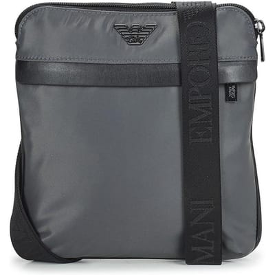 Emporio Armani Heren Messenger Bag Magnet Grijs