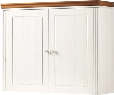 Anita-Wandkast - 2-deurs - Wit/Honing