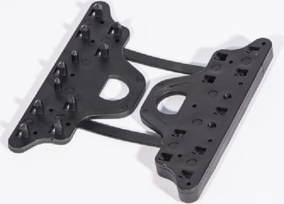 Aanbindclip - zwart - 10cm - 5 stuks - windbreekgaas - netten - doeken - bevestiging - vogelgaas