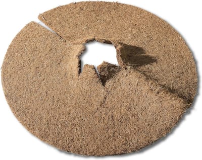 Mulchschijf Kokos - Plantenbeschermer - Planten beschermen - Natuurlijk isolerend - 25 cm - Bruin