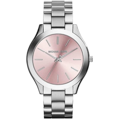 Michael Kors MK3380 Slim Runway Zilveren Dameshorloge