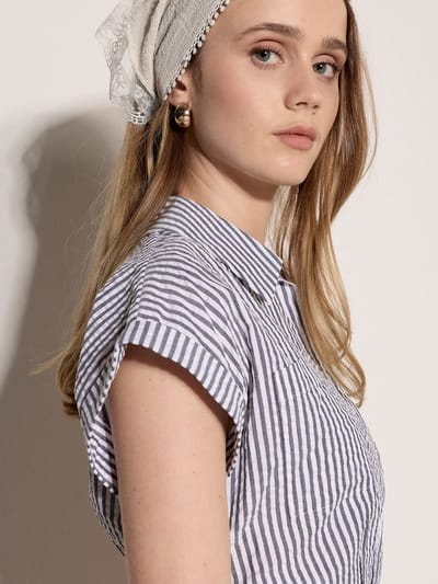 Crop top met strepen