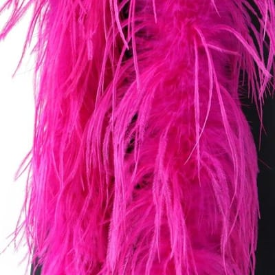 Kleurrijke 1ply Struisvogelveren Boa 2Meter Pluimen Sjaal voor Bruiloft Kleding Decoratie Naaien Ambachten Kostuum Kleding Accessoires L bruin