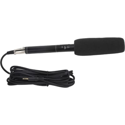 Zwarte Hoge Gevoeligheid Interview Microfoon Bedraad Opnemen Mini Draagbare Microfoon voor Camera