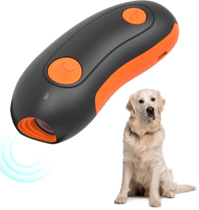 Ultra Sonic Hond Repeller Handheld Hond Repellent Buiten 10M Effectieve Bereik Sonic Afschrikmiddel Oplaadbare Barking Training Apparaat