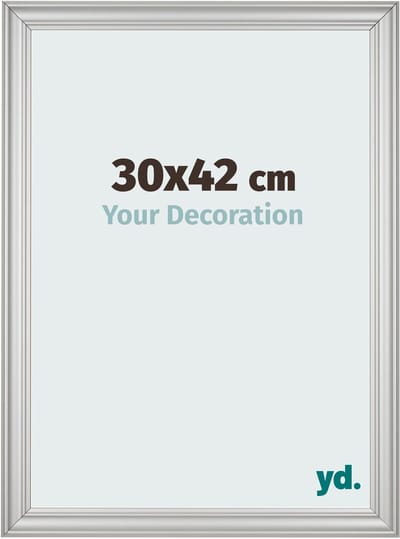 Your Decoration - Fotolijst 30x42 cm - MDF - Zilver Mat - Lazio