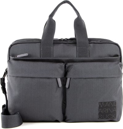 MANDARINA DUCK Handtas Schoudertas met laptopvak District Briefcase Steel Grijs Veelkleurig