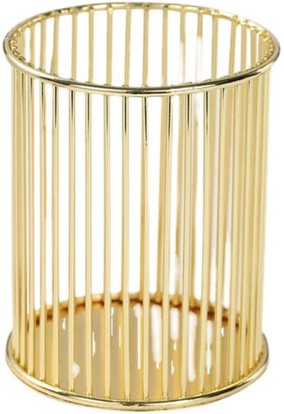 TOVBMUP Gouden potloodhouder - Make-upkwast organizer - Kaptafel accessoire - voor school, thuis, kantoor - Goud