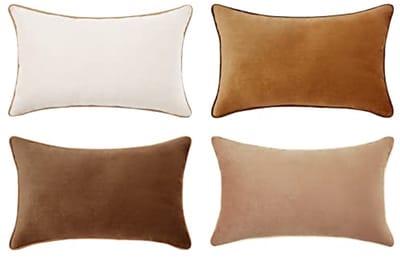 Decoratieve Sierkussenhoezen Set van 4 Zachte Fluwelen Dubbelzijdige Ontwerpen voor Jouw Interieur - 31 x 51 cm