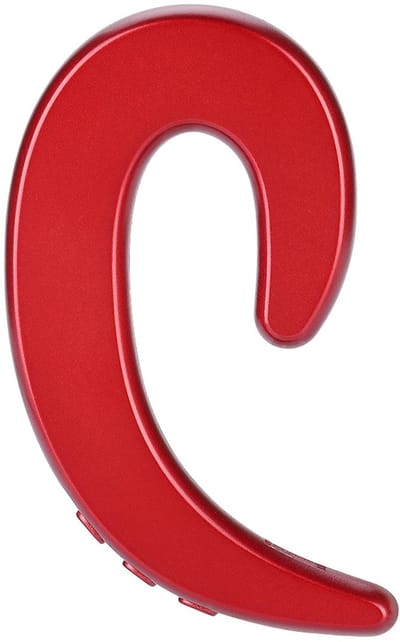 Allecto - Draadloze Bluetooth-hoofdtelefoon - Beengeleidingsheadset - Waterdicht en Pijnloos - Rood - Handsfree Oorhaak - Geschikt voor Sport en Vr...